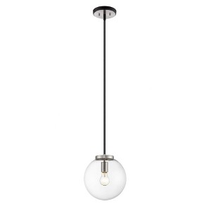 Z-Lite Parsons 1 - Light Pendant in  Matte Black/Brushed Nickel - 1 of 2