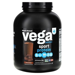 Vega Sport, Plant-Based Premium Protein, Chocolate, 4 lb 5.9 oz (1.98 kg) - 1 of 3