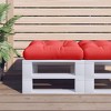 vidaXL Pallet Cushion Red 19.7"x19.7"x4.7" | Outdoor/Indoor Patio Sofa Pad | Soft Hollow Fiber Filling | Water-Resistant Polyester Fabric - 2 of 4