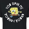 Women's SpongeBob SquarePants You Spin Me Round And Round Cropped Graphic T-Shirt - Black - 2 X-Large - 2 of 4