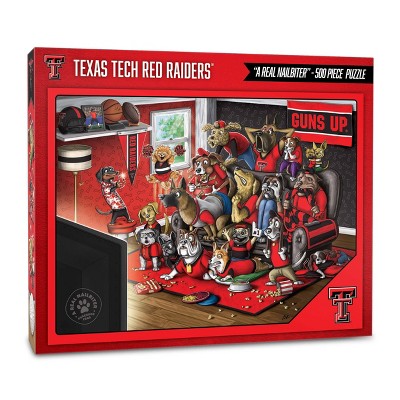 NCAA Texas Tech Red Raiders Purebred Fans 'A Real Nailbiter' Jigsaw Puzzle - 500pc