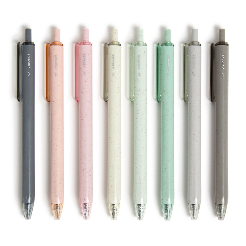 Photos - Accessory U Brands U-Eco 8ct Gel Ink Pens with Refills Essential Speckle