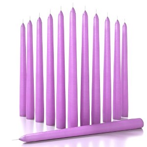 10 inch Taper Candles Set of 12 - Tall Candles Unscented - Tapered Candle Sticks - 1 of 4