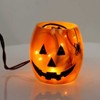 Stony Creek 3.0 Inch Pumpkin Lighted Glass Jar Halloween Spider Novelty Sculpture Lights - 2 of 2