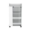 Kitchen Cart with Two-Side Shelves and Glass Door - 4 of 4