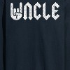 Men's - Instant Message - Uncle Rock and Roll Design Long Sleeve Graphic T-Shirt - 2 of 4