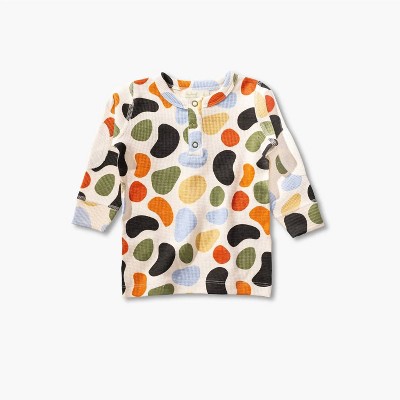 Gender Neutral Kid's Pebbles Waffle Long Sleeve Tee - Sapling Organic