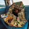 Ireland Themed Travel Blanket, Romantic Print RV Decor, Irish Patterns for Home & Outdoor Use, Christmas Gift. - 3 of 4