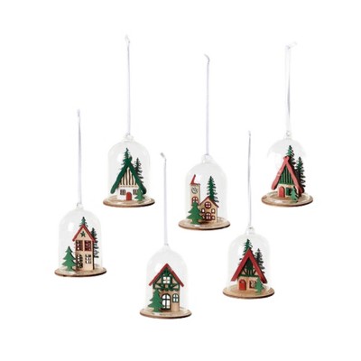 Holiday Ornament 3.5" Bavarian Dome Ornaments Village House  -  Tree Ornaments