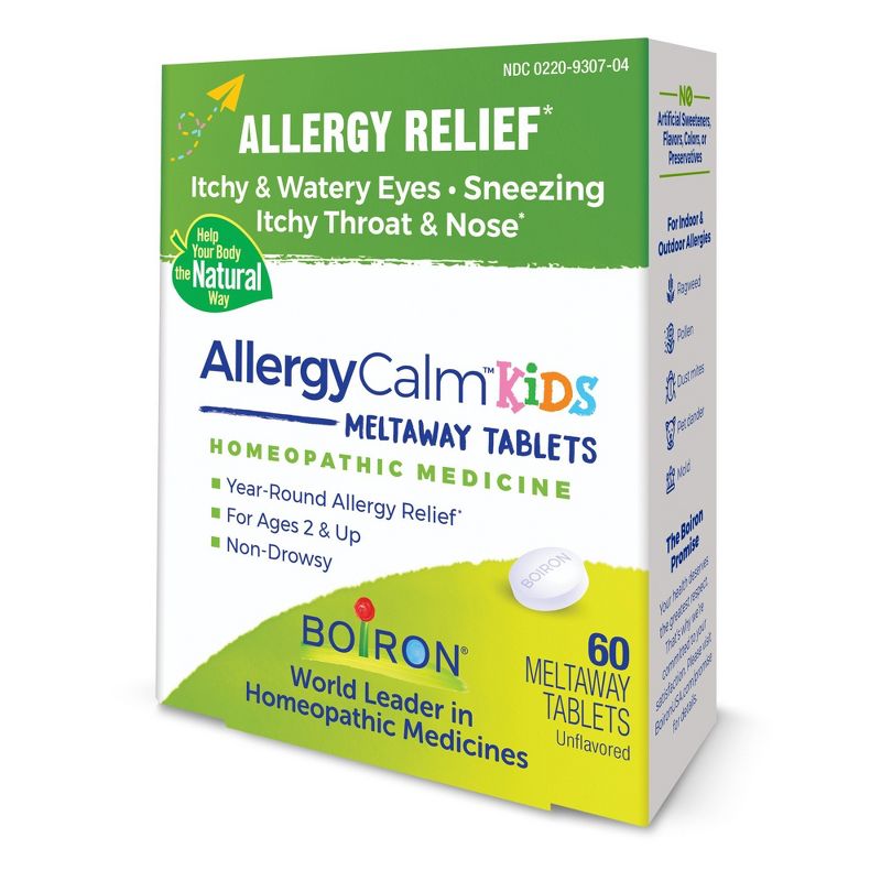 Boiron AllergyCalm Kids Homeopathic Medicine For Allergy Relief  -  60 Tablets, 4 of 5