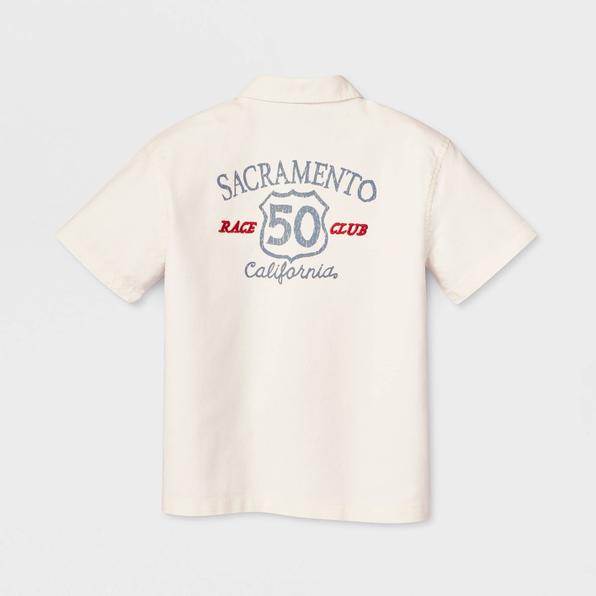 Boys' Short Sleeve Relaxed Fit Button-Down Mechanic Shirt - Cat & Jack™ - thumbnail 3