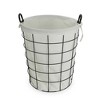 Cheung's Esker Lined Metal Wire Laundry Basket - 4 of 4