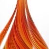 Luxury Lane Hand Blown Red Orange Abstract Art Glass Cane Sculpture - 3 of 4