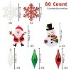 Every Day is Christmas Deluxe 80 Piece Set of Shatterproof Ornaments, Full Tree Ornament Set, Christmas Balls and Decorations - 3 of 4