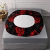 Red Rose Bedding Set, vintage gorgeous and elegant floral style, romantic and elegant, Four-piece set - 4 of 4