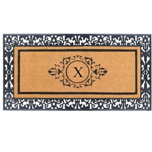 A1HC Natural Coir Doormat for Outdoor Entrance, Anti-Shed Treated Front Door Mat 30" x 60", Long Lasting Front Porch Entrymat Monogrammed - 1 of 4