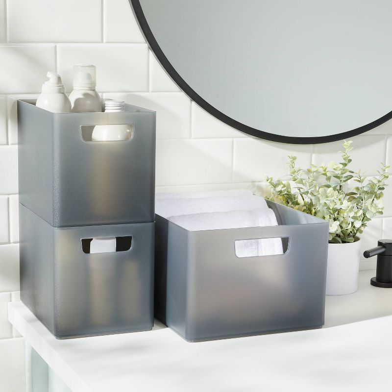 Bathroom Organizer Bin with Handles - Brightroom™, 2 of 11
