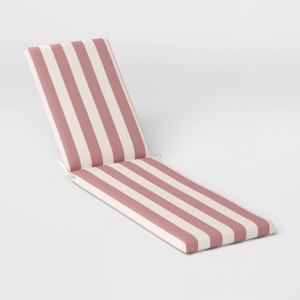 78"x24" Cabana Stripe Outdoor Chaise Lounge Cushion - Threshold™ - 1 of 4