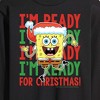 Men's - SpongeBob SquarePants - I'm Ready For Christmas Long Sleeve Graphic T-Shirt - 2 of 4