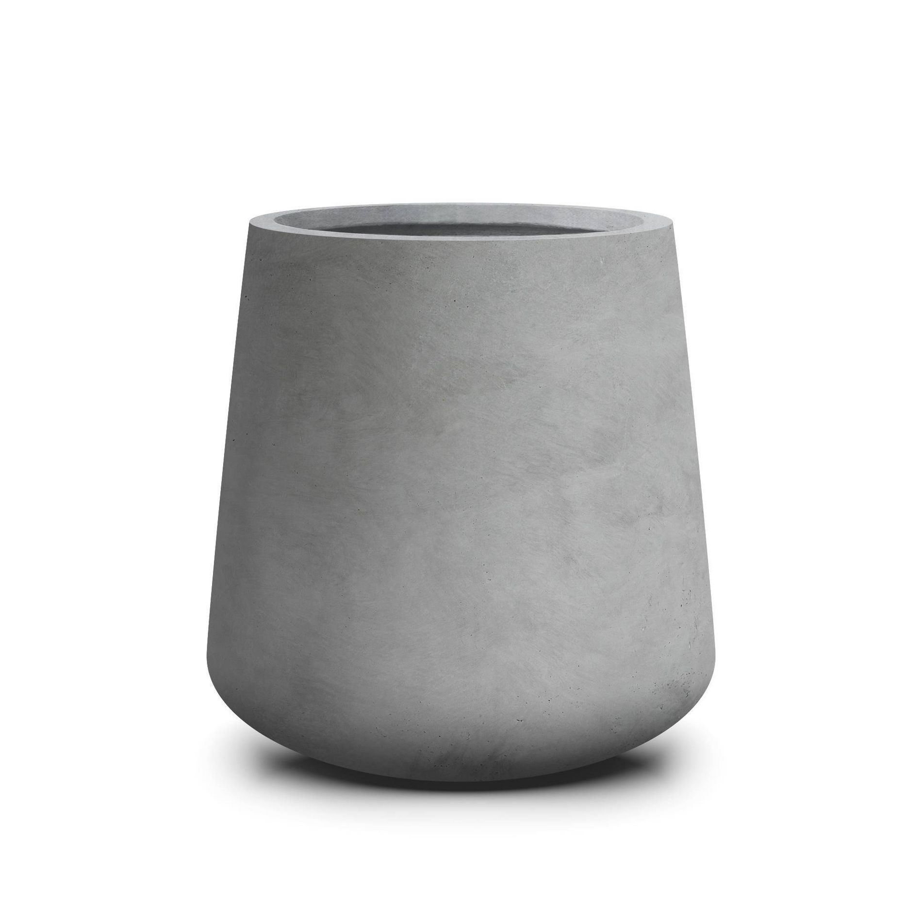 Rosemead Home & Garden, Inc. Kante Fiberglass Indoor Planter Pots Charcoal Gray 11.8"x11.8"x12.2"