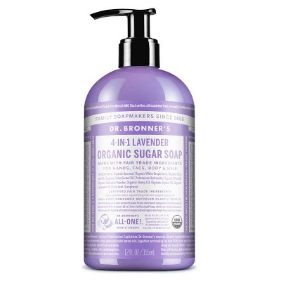 Dr. Bronner's Organic Sugar Soap - Lavender - 12 fl oz