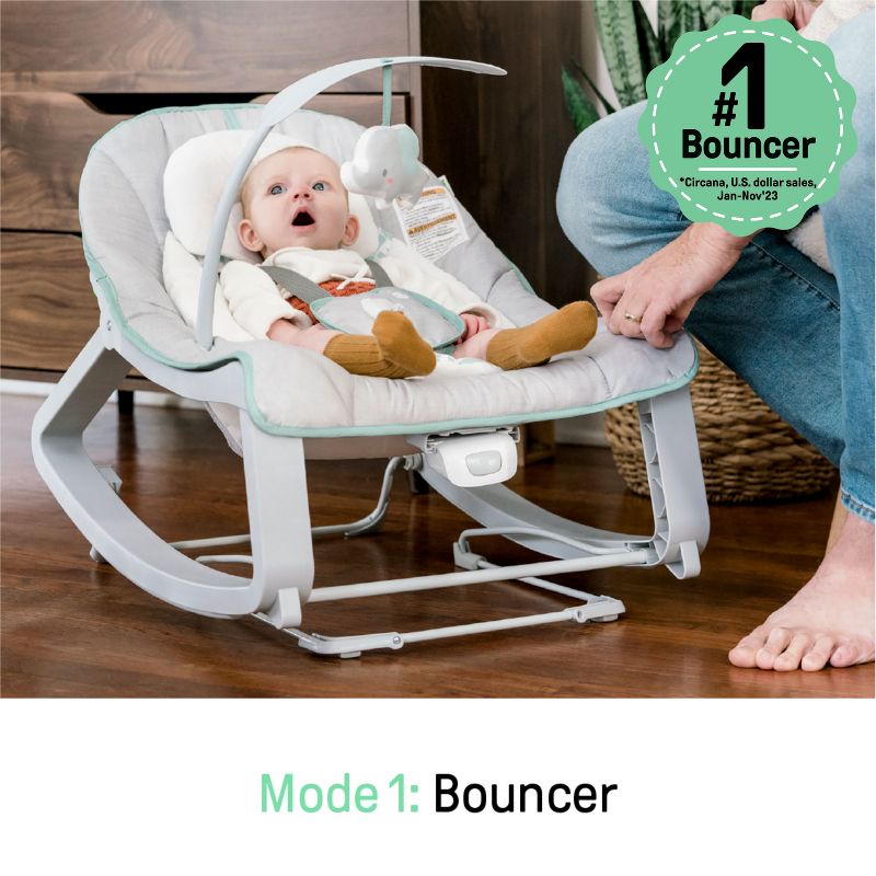 Ingenuity Keep Cozy 3-in-1 Grow with Me Baby Bouncer, Rocker &#38; Toddler Seat - Weaver, 4 of 17