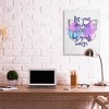 Stupell Industries Dreams Quote Purple Butterfly Canvas Art, 30" x 40" - 3 of 4