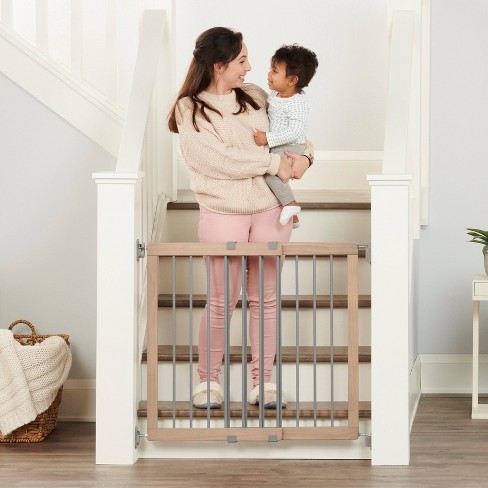 Safety gates for store top of stairs