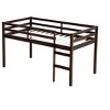 NicBex Twin Size Loft Bed Wooden Bed Frame with Ladder and Full Length Guardrail, No Box Spring Required, Space saving - 3 of 4