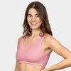 Fruit of the Loom Women's Tank Style Cotton Sports Bra 4-Pack - 3 of 4