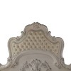 92" Eastern King Bed Dresden with Rococo Style Carvings & Faux Leather - Acme Furniture - 3 of 4
