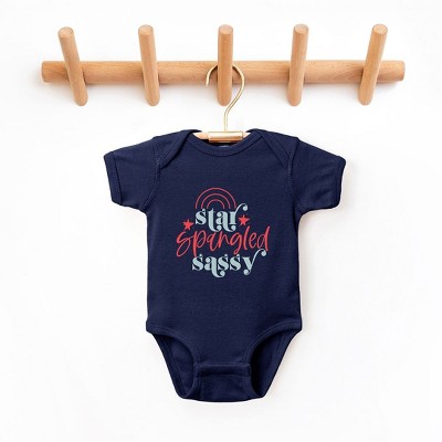 The Juniper Shop Star Spangled Sassy Baby Bodysuit