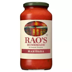 Rao's Homemade Marinara Sauce Premium Quality All Natural Tomato Sauce & Pasta Sauce Keto Friendly & Carb Conscious - 24oz