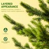 QingMoon 6.5FT Hinged Christmas Tree, Artificial Cedar Xmas Tree with 1933 Branch Tips Suitable for Home and Office Holiday Decorations - 3 of 4
