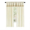 Kate Aurora Modern Country Farmhouse 3 Piece Buffalo Check Plaid Window Curtains & Valance Set - 2 of 4