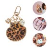 Unique Bargains Pearl Leopard Print Shell Handbag Charm 1 Pc - 3 of 4