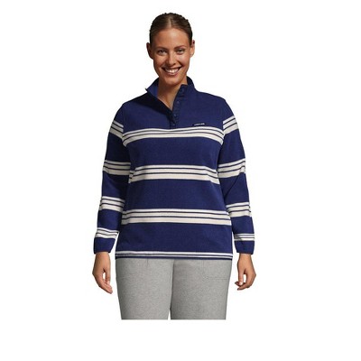 snap neck pullover
