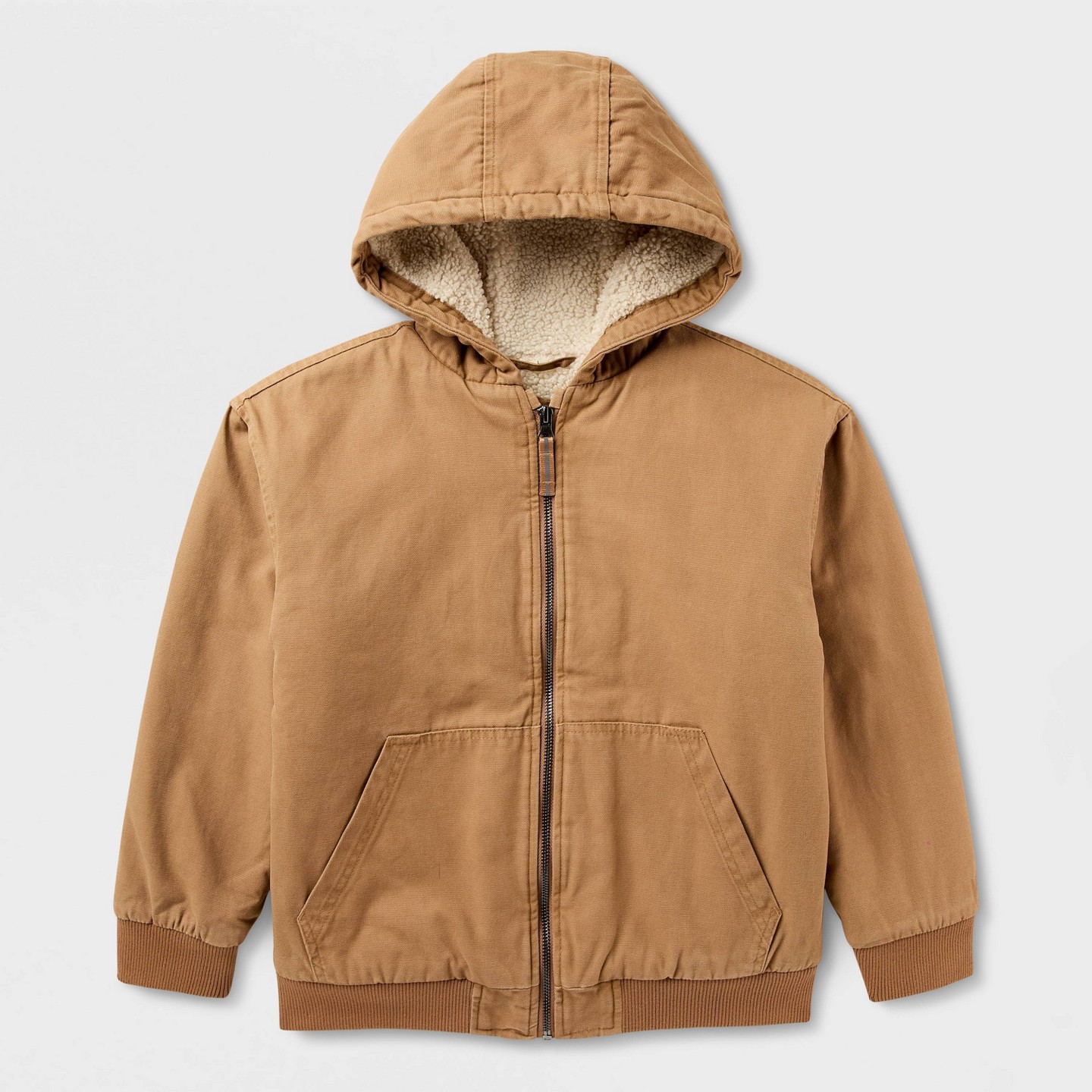 Куртка Cat & Jack Faux Shearling Lined Jacket для мальчиков, цвет: Коричневый — фото 2