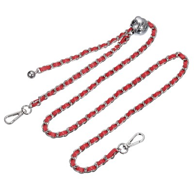 Unique Bargains Iron Adjustable Removable Thin Handbag Purse Chain Straps