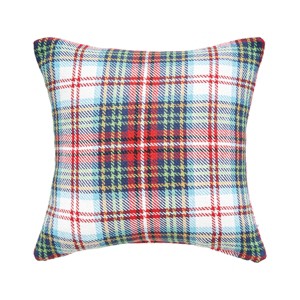 C&F Home 18" x 18" Morris Plaid Woven Christmas Throw Pillow - 1 of 3