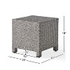 VYNXARIA side table£¬Featuring a long-lasting woven finish£¬Black - 3 of 4