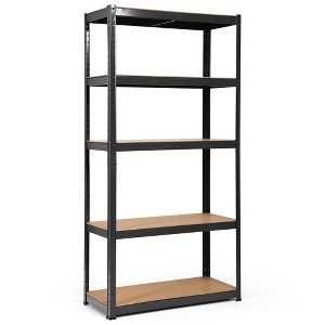 Costway 72'' Heavy Duty Storage Shelf Steel Metal Garage Rack 5 Level Adjustable - 1 of 4