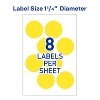 Avery Printable Color-Coding Labels, Removable Adhesive, 1-1/4" Round, Neon Yellow, 400 Labels (5499) - 2 of 4