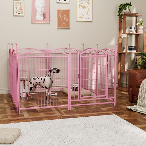 Pink dog playpen sale