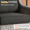 XIZZI 8 Pieces Wicker Sofa with Cushion, Swivel Rocking Chairs, High Back Rattan Chairs and Ottomans, 9 Seats Conversation Set for Backyard - 4 of 4