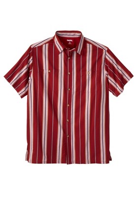 KingSize Men's Big & Tall Striped Short-Sleeve Sport Shirt