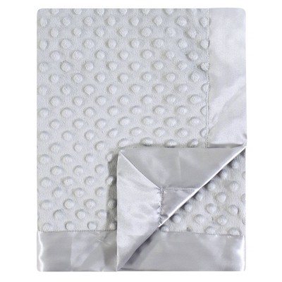 Image of Hudson Baby Unisex Baby Plush Mink Blanket - Gray One Size