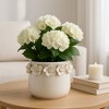 Decorative Flower Pot for Home Decor - Ceramic Indoor or Outdoor Planter with Sculpted Floral Rim - Perfect for Garden, Patio, or Room Decor - 3 of 4