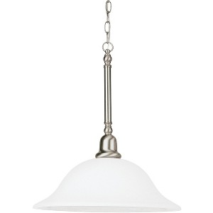 Sea Gull Lighting Sussex 1 Light Brushed Nickel Pendant - 1 of 1