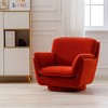 Modern Swivel Performance Fabric Chair with Removable Insert - WOVENBYRD - 2 of 4